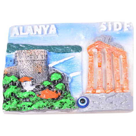 Toptan Alanya Temalı Polyester Magnet - 28