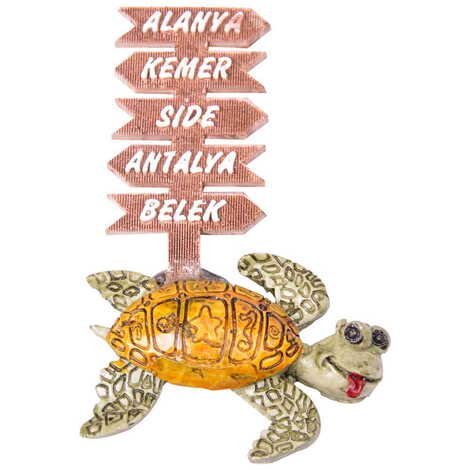 Toptan Alanya Temalı Polyester Magnet - 32