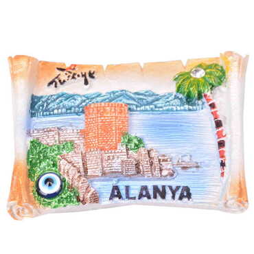 Toptan Alanya Temalı Polyester Magnet - 38