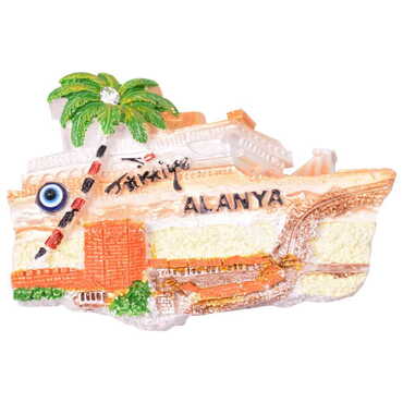 Toptan Alanya Temalı Polyester Magnet - 39