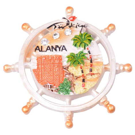 Toptan Alanya Temalı Polyester Magnet - 41