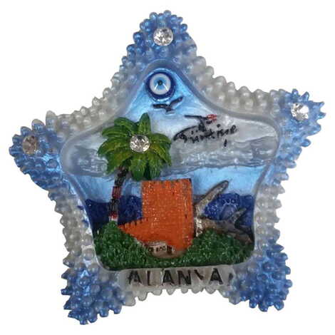 Toptan Alanya Temalı Polyester Magnet - 44