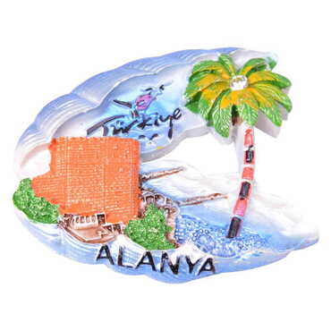 Toptan Alanya Temalı Polyester Magnet - 45