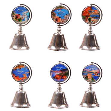 Alanya Themed Collectible Souvenir Metal Bell 44x90 mm - 2