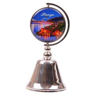 Alanya Themed Collectible Souvenir Metal Bell 44x90 mm - 6