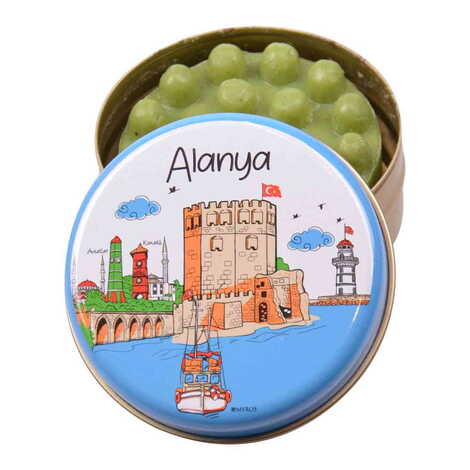 Alanya Themed Custom Print Metal Tin Soap Box - 5