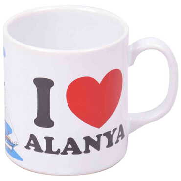 Alanya Themed Custom Printed Ceramic Coffee Mug 82x90 mm - 4