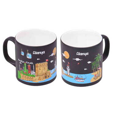 Alanya Themed Customised Serigraphy Printed Ceramic Mug 82x90 mm - 7