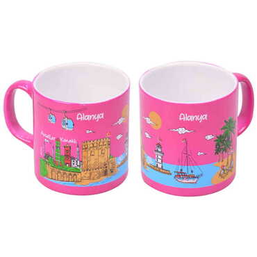 Alanya Themed Customised Serigraphy Printed Ceramic Mug 82x90 mm - 9