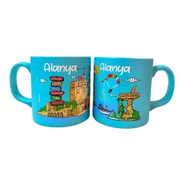 Alanya Themed Customised Serigraphy Printed Ceramic Mug 82x90 mm - 12