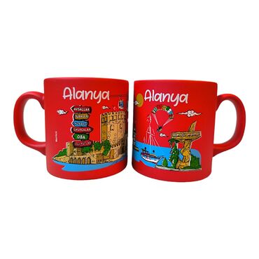 Alanya Themed Customised Serigraphy Printed Ceramic Mug 82x90 mm - 13