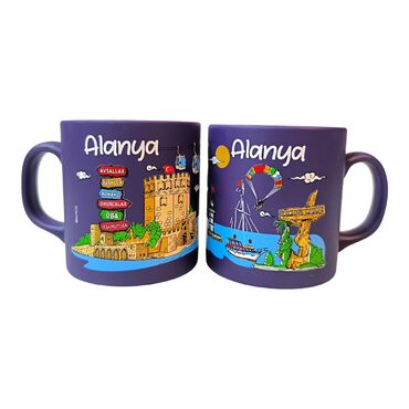 Alanya Themed Customised Serigraphy Printed Ceramic Mug 82x90 mm - 15