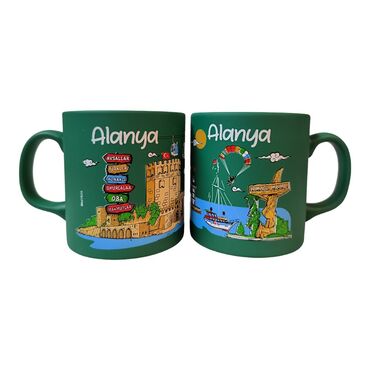 Alanya Themed Customised Serigraphy Printed Ceramic Mug 82x90 mm - 16