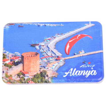 Alanya Themed Customised UV Printed Plastic Base Rectangle Fridge Magnet 80x50 mm - 13