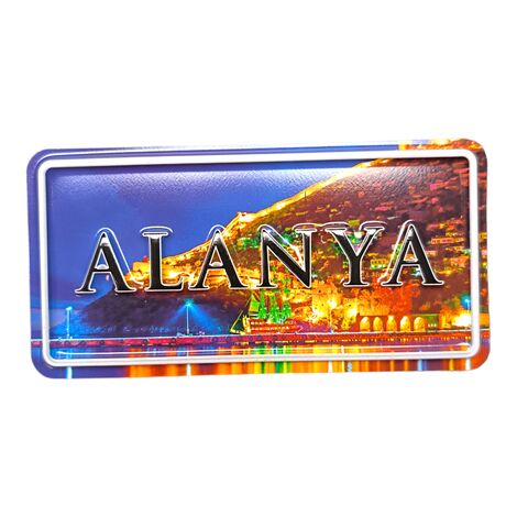 Alanya Themed Embossed Pvc Oppression Fridge Magnet - 20