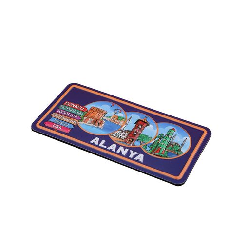 Alanya Themed Embossed Pvc Oppression Fridge Magnet - 5