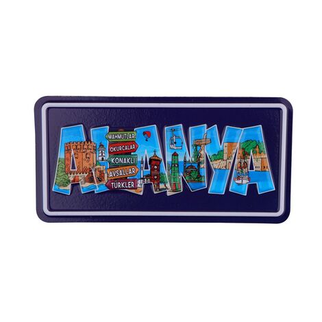 Alanya Themed Embossed Pvc Oppression Fridge Magnet - 3