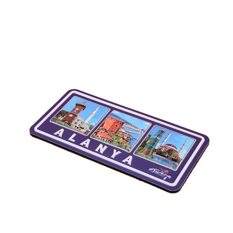 Alanya Themed Embossed Pvc Oppression Fridge Magnet - 10