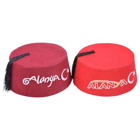 Alanya Themed Embroidered Fez - 2