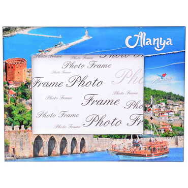 Alanya Themed Epoxy Photo Frame Travel Souvenir 13x18 Cm - 6