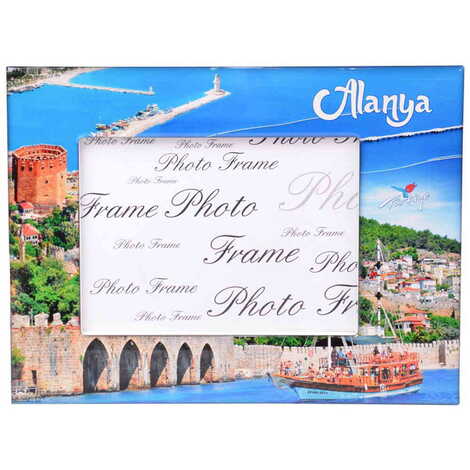 Alanya Themed Epoxy Photo Frame Travel Souvenir 13x18 Cm - 6