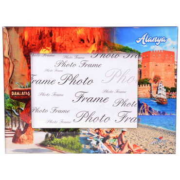 Alanya Themed Epoxy Photo Frame Travel Souvenir 13x18 Cm - 9