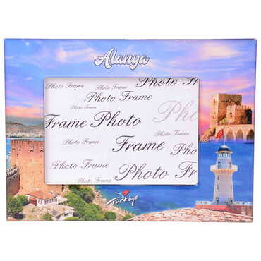 Alanya Themed Epoxy Photo Frame Travel Souvenir 13x18 Cm - 10