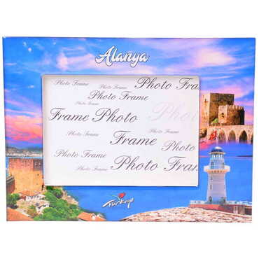 Alanya Themed Epoxy Photo Frame Travel Souvenir 15x20 Cm - 8