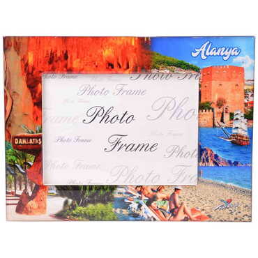 Alanya Themed Epoxy Photo Frame Travel Souvenir 15x20 Cm - 9