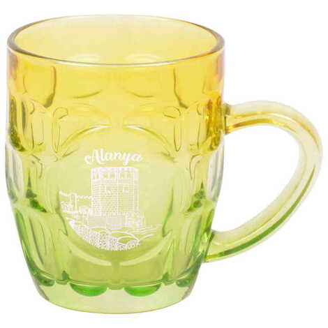 Alanya Themed Glass Mug - 3