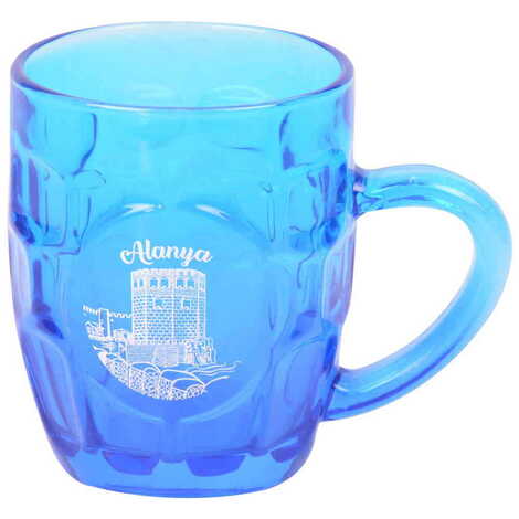 Alanya Themed Glass Mug - 4