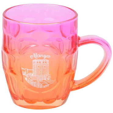 Alanya Themed Glass Mug - 5