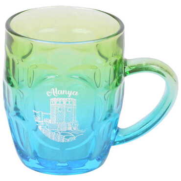 Alanya Themed Glass Mug - 7