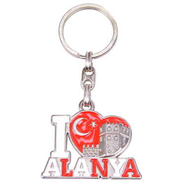 Alanya Themed Metal Customised Enamel Keychain - 6