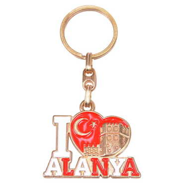 Alanya Themed Metal Customised Enamel Keychain - 7