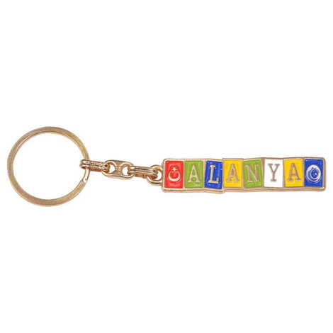 Alanya Themed Metal Customised Enamel Keychain - 8