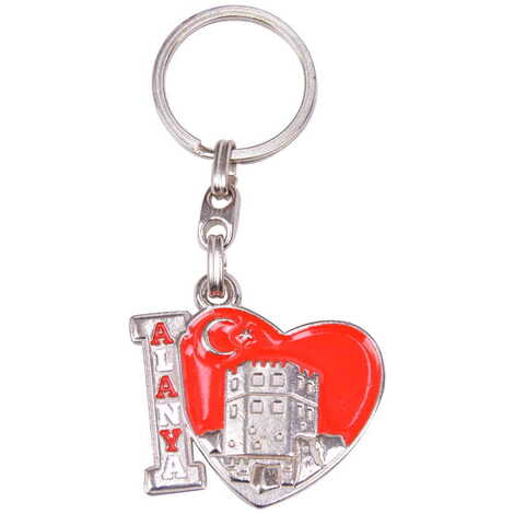 Alanya Themed Metal Customised Enamel Keychain - 11