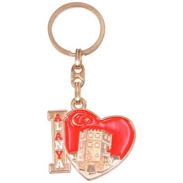 Alanya Themed Metal Customised Enamel Keychain - 12