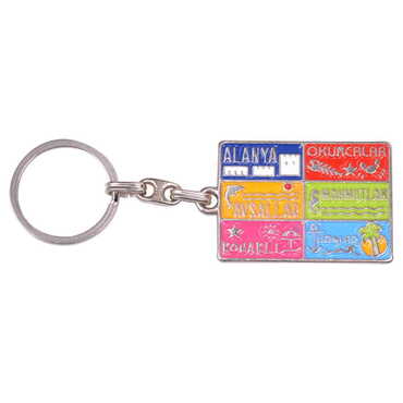 Alanya Themed Metal Customised Enamel Keychain - 13