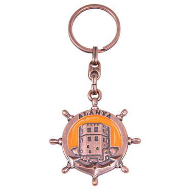 Alanya Themed Metal Customised Enamel Keychain - 21