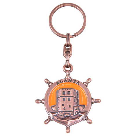 Alanya Themed Metal Customised Enamel Keychain - 21