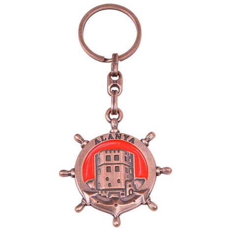 Alanya Themed Metal Customised Enamel Keychain - 23