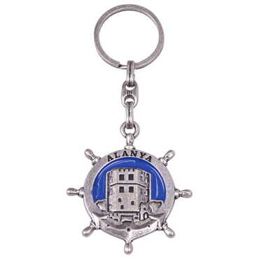 Alanya Themed Metal Customised Enamel Keychain - 24