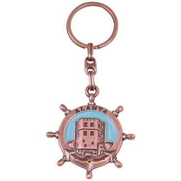 Alanya Themed Metal Customised Enamel Keychain - 25