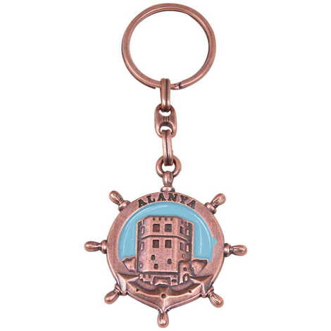 Alanya Themed Metal Customised Enamel Keychain - 25