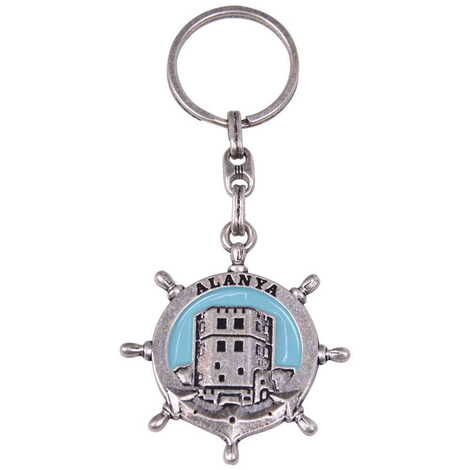 Alanya Themed Metal Customised Enamel Keychain - 26