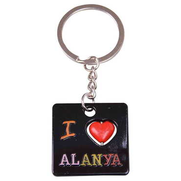 Alanya Themed Metal Customised Enamel Keychain - 27