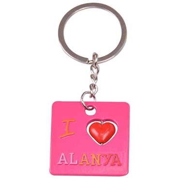 Alanya Themed Metal Customised Enamel Keychain - 29