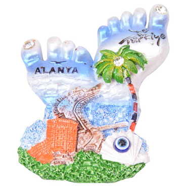 Alanya Themed Polyester Fridge Magnet - 9