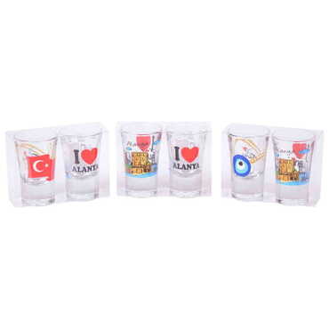 Alanya Themed Shot Glass Set of 2 Pcs - 2